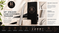 Пинцет для наращивания ресниц Beauty Lofters Premium, изогнутый под углом 45°