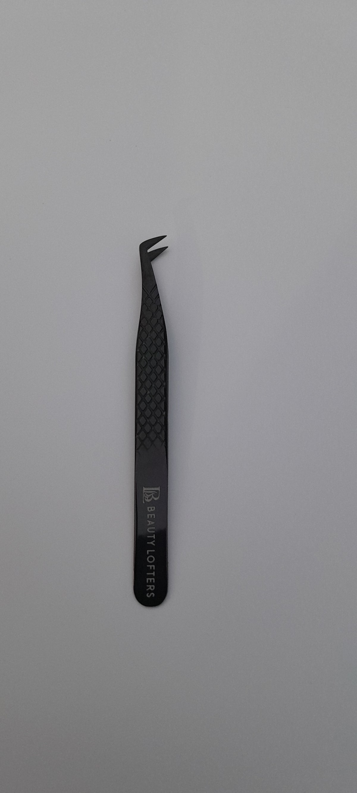 Beauty Lofters plasma black boot tweezer, front view