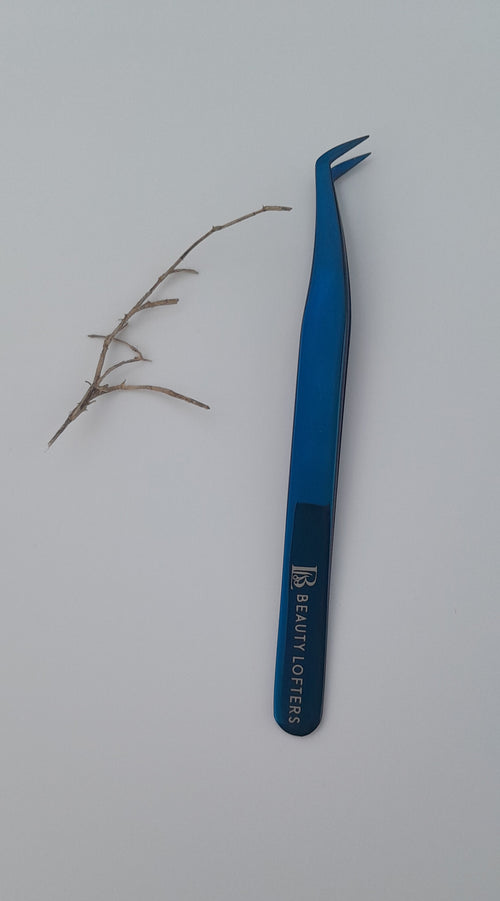 Beauty Lofters Plasma Blue Boot Tweezer - Side View