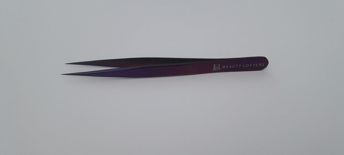 Beauty Lofters straight isolation plasma purple tweezer open tips