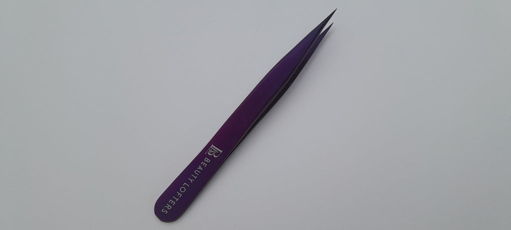 Beauty Lofters straight isolation plasma purple tweezer full view