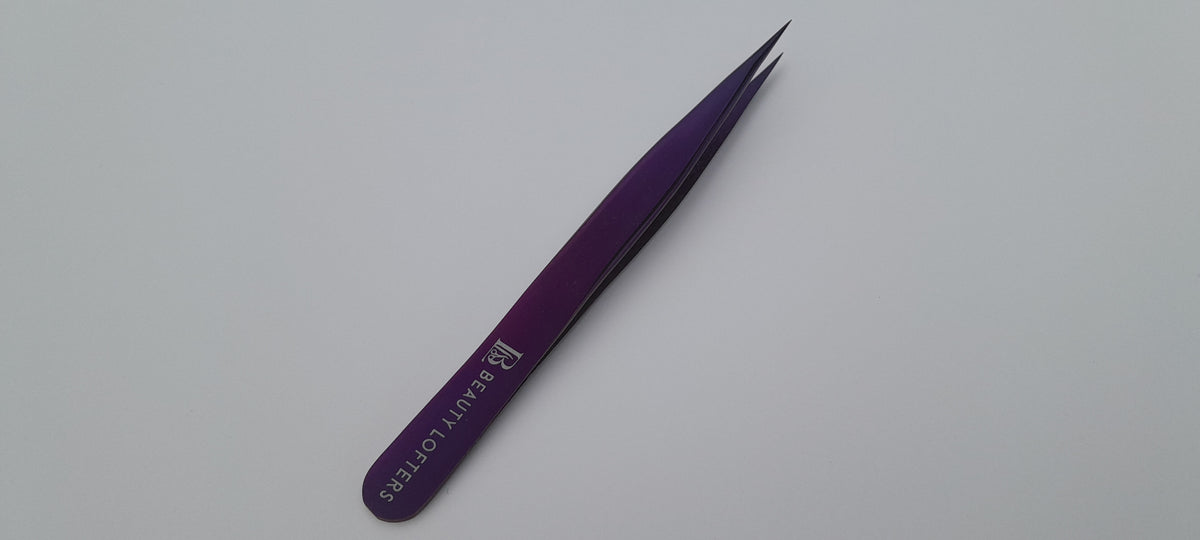 Beauty Lofters straight isolation plasma purple tweezer full view